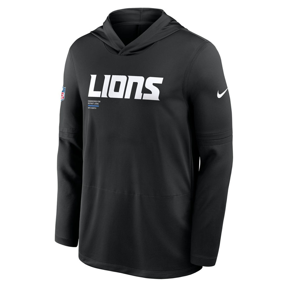 NFL Detroit Lions Big & Tall Sideline Dri-FIT Long Sleeve Hoodie T-Shirt