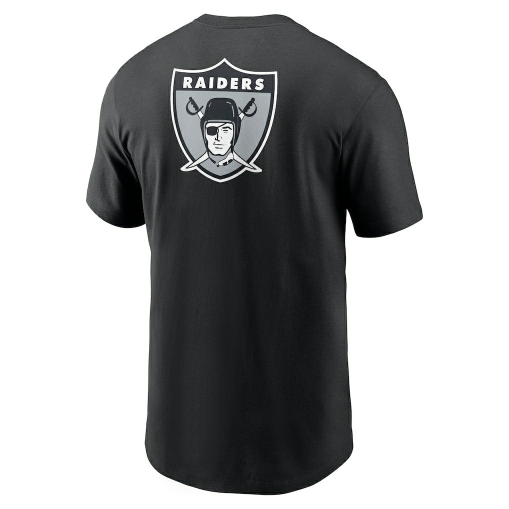 NFL Las Vegas Raiders Rewind Front and Back Hit Essential T-Shirt
