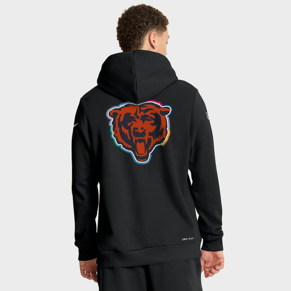 NFL Chicago Bears Tall 2025 NFL Crucial Catch Sideline Standard Issue Dri-FIT Hoodie