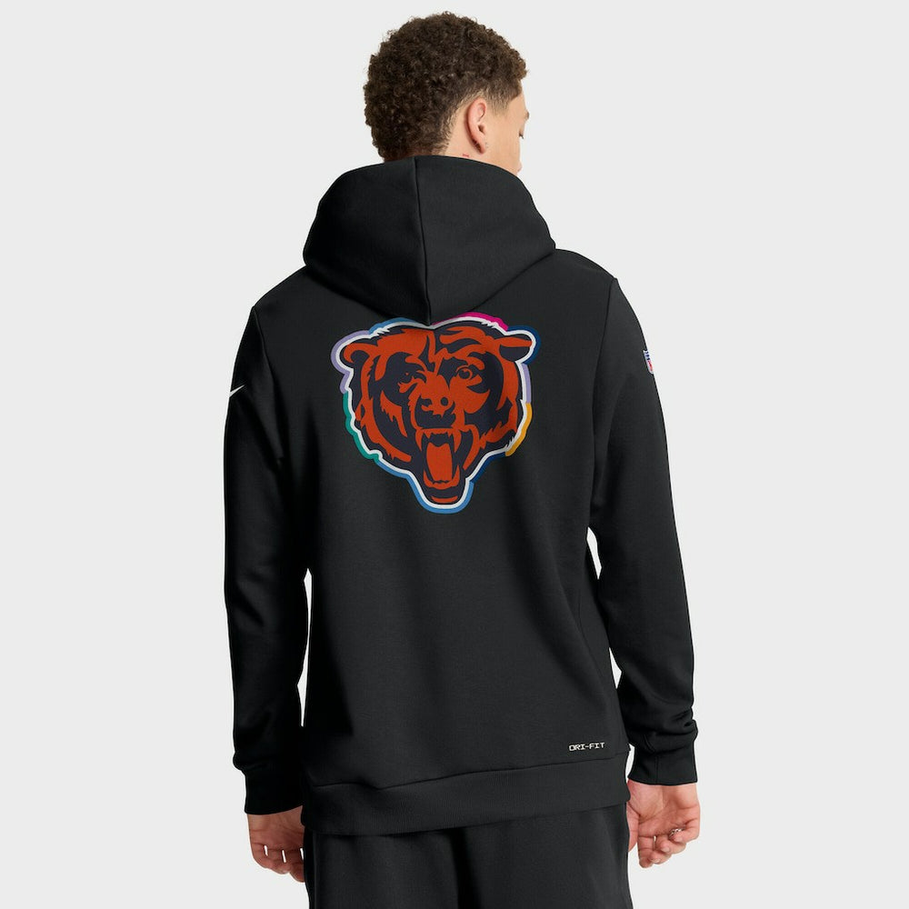 NFL Chicago Bears Tall 2025 NFL Crucial Catch Sideline Standard Issue Dri-FIT Hoodie