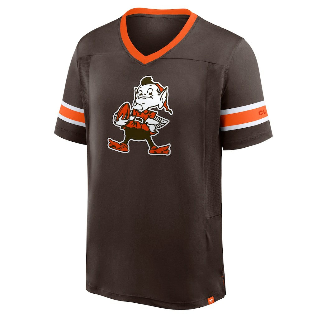 NFL Cleveland Browns Hometown Premium Hashmark V-Neck T-Shirt