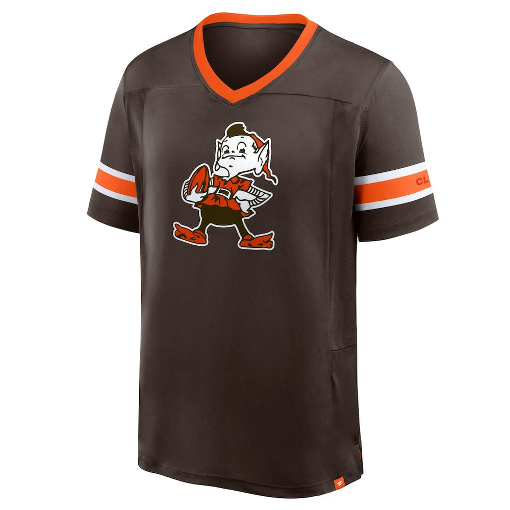 NFL Cleveland Browns Hometown Premium Hashmark V-Neck T-Shirt