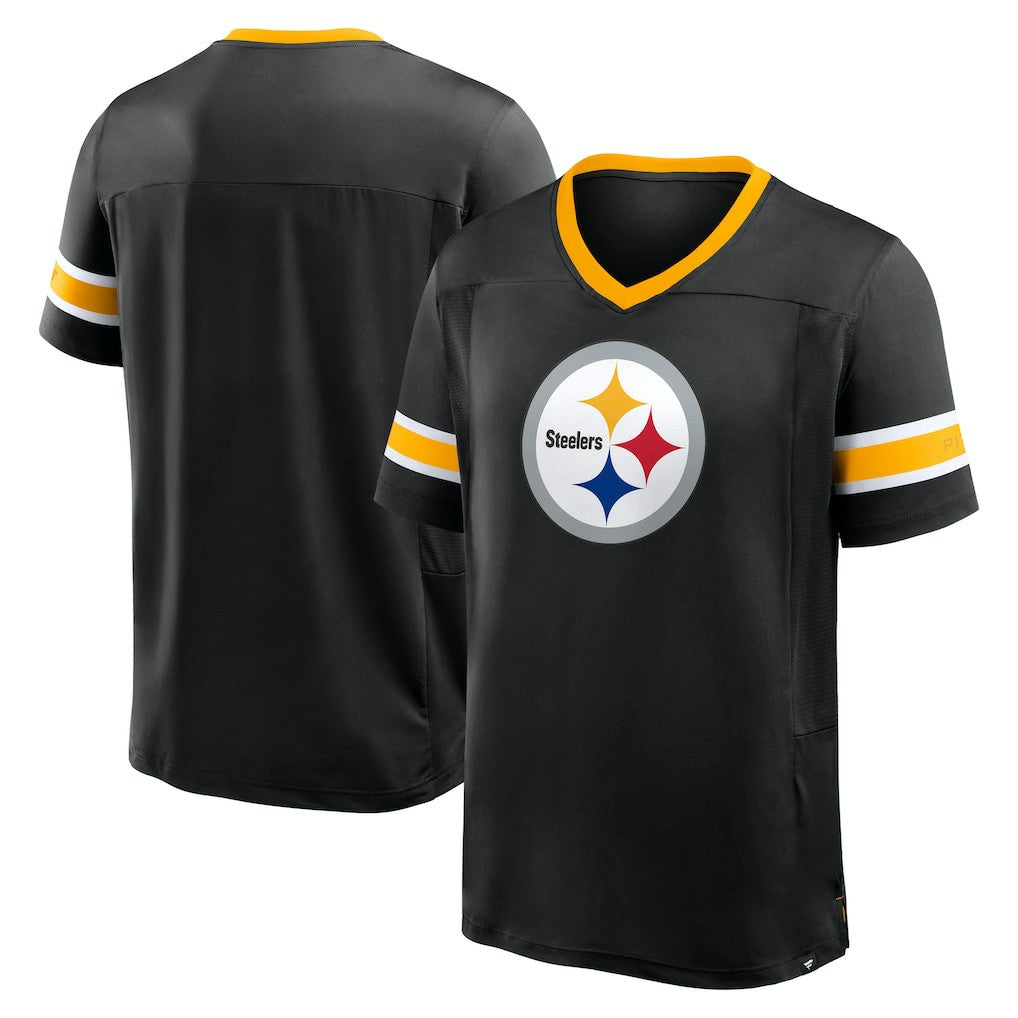 NFL Pittsburgh Steelers Hometown Premium Hashmark V-Neck T-Shirt