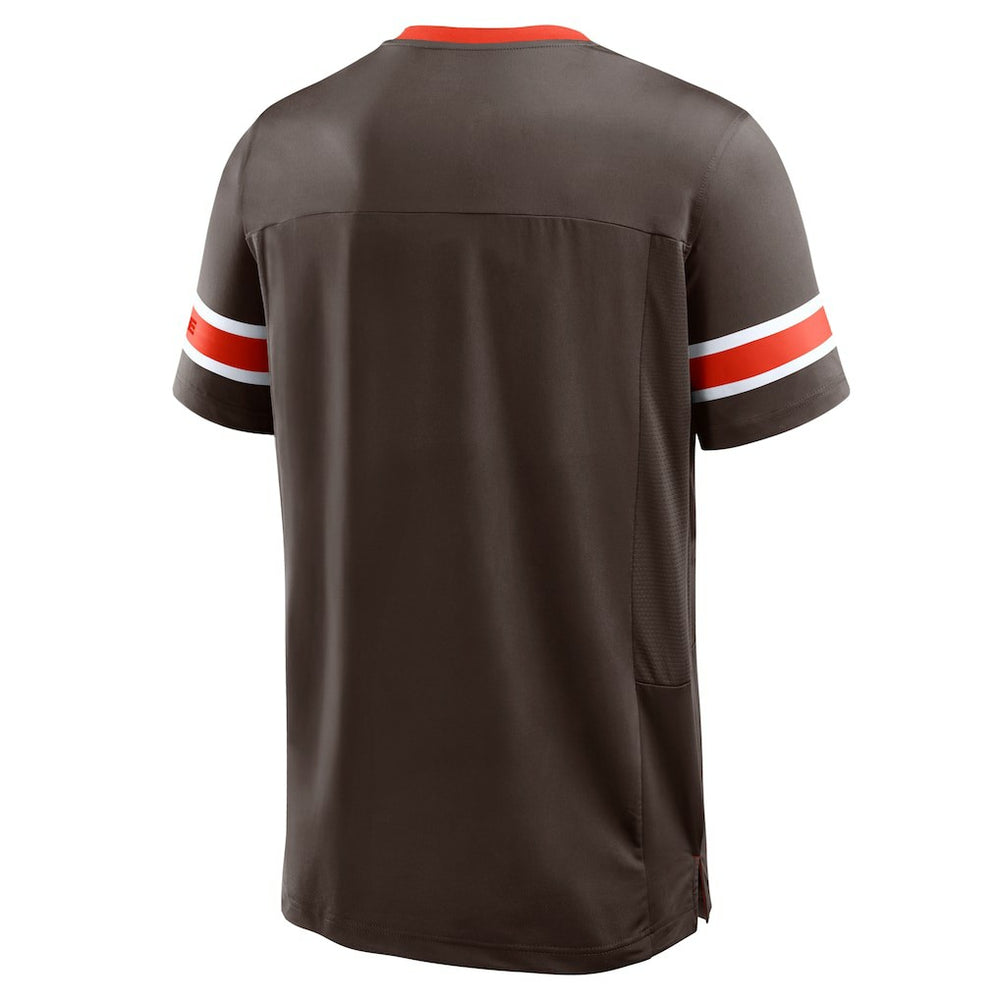 NFL Cleveland Browns Hometown Premium Hashmark V-Neck T-Shirt