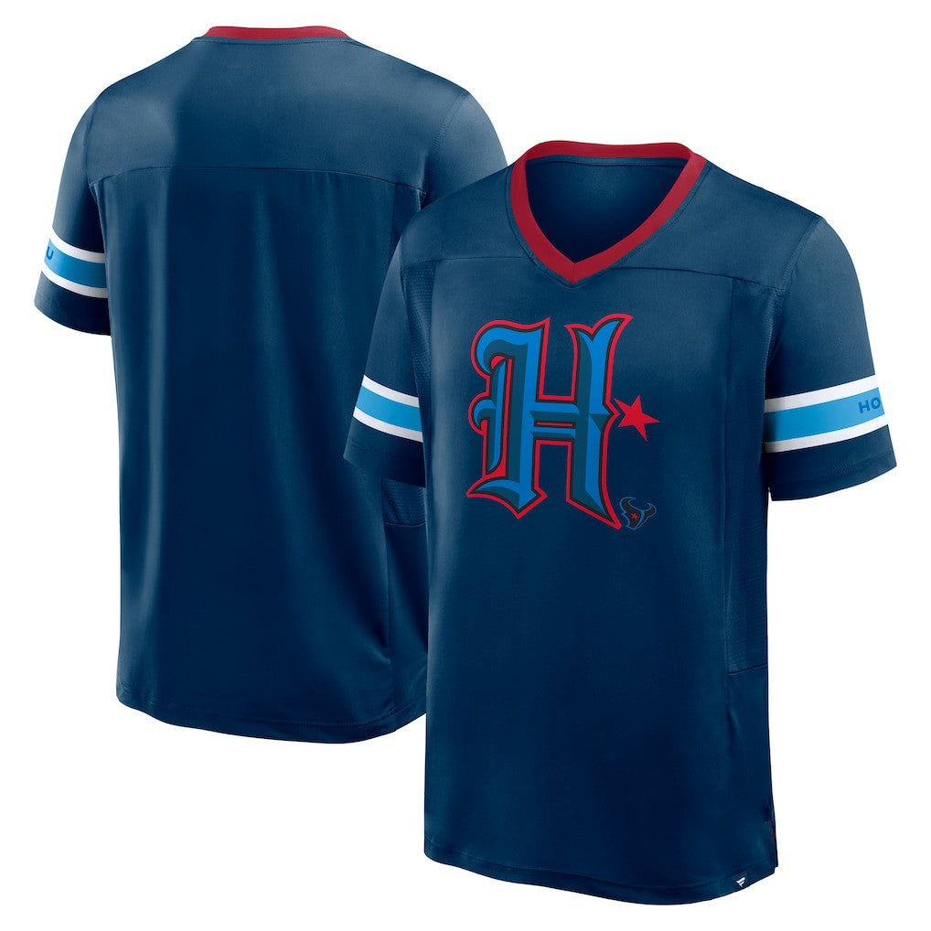 NFL Houston Texans Redzone Hashmark V-Neck T-Shirt