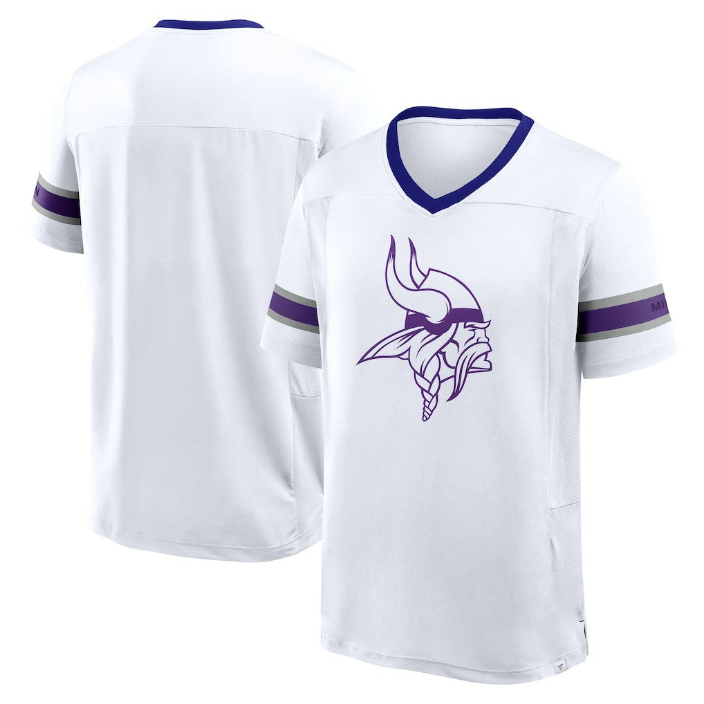 NFL Minnesota Vikings Redzone Hashmark V-Neck T-Shirt
