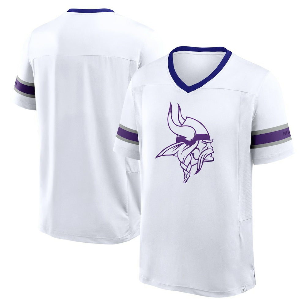 NFL Minnesota Vikings Redzone Hashmark V-Neck T-Shirt