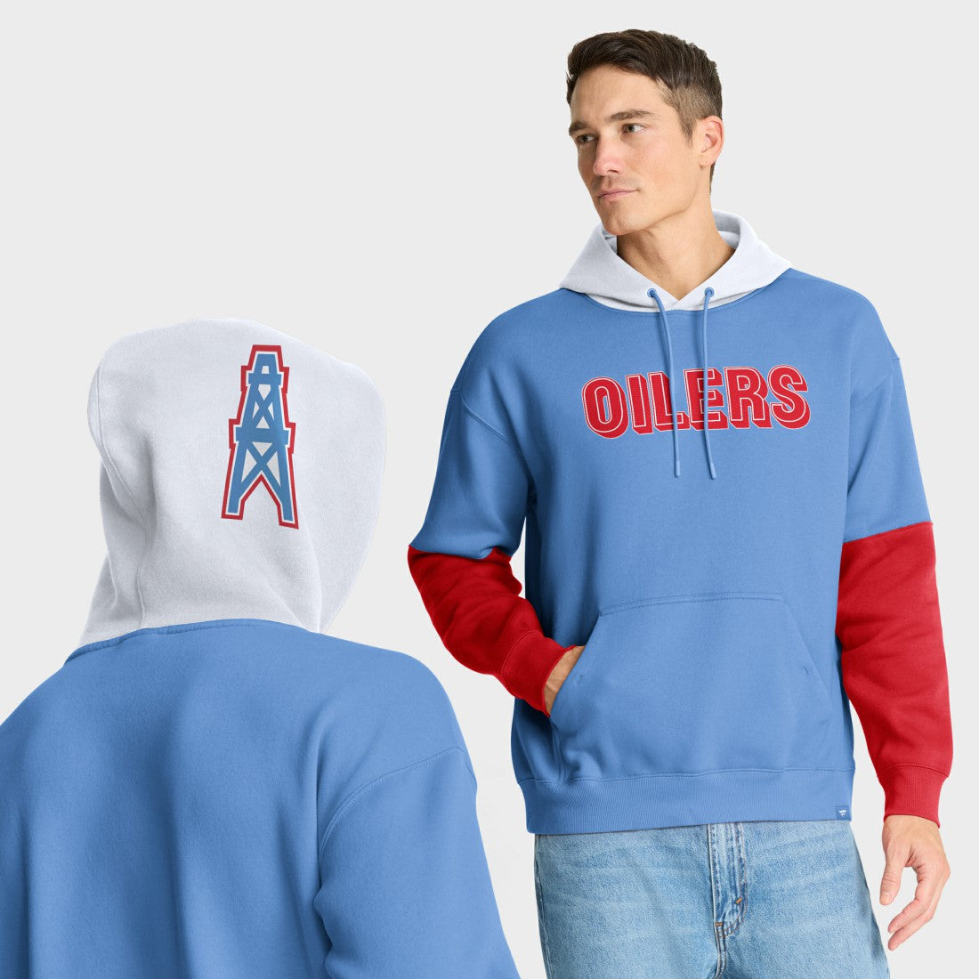NFL Tennessee Titans Helmet Retro Pullover Hoodie