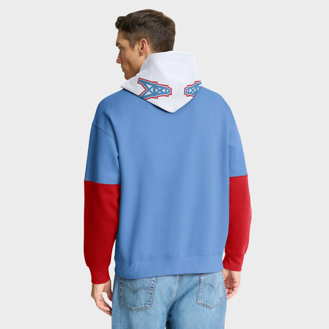 NFL Tennessee Titans Helmet Retro Pullover Hoodie