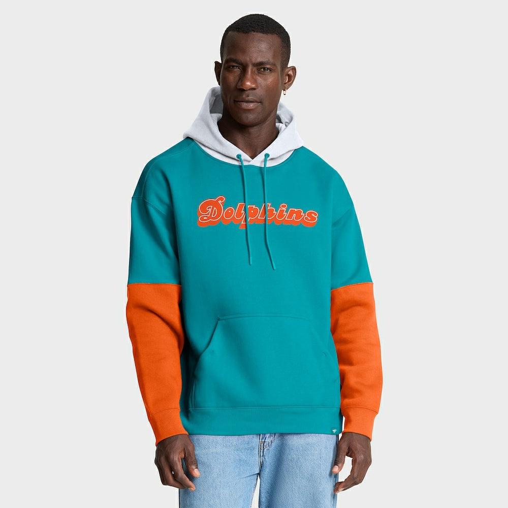 NFL Miami Dolphins Helmet Retro Pullover Hoodie