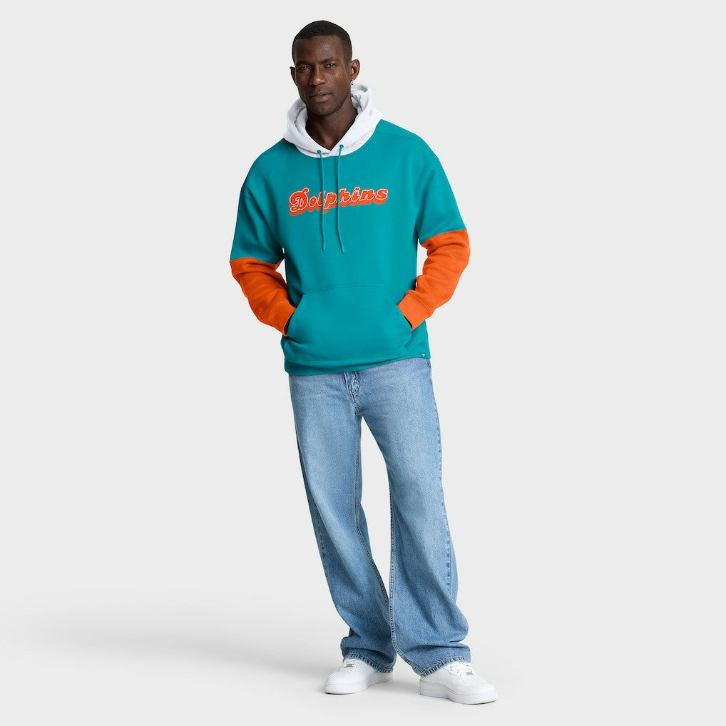 NFL Miami Dolphins Helmet Retro Pullover Hoodie