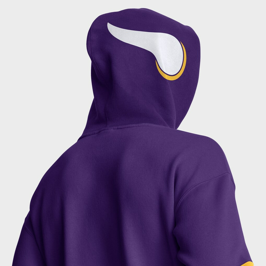 NFL Minnesota Vikings Helmet Retro Pullover Hoodie