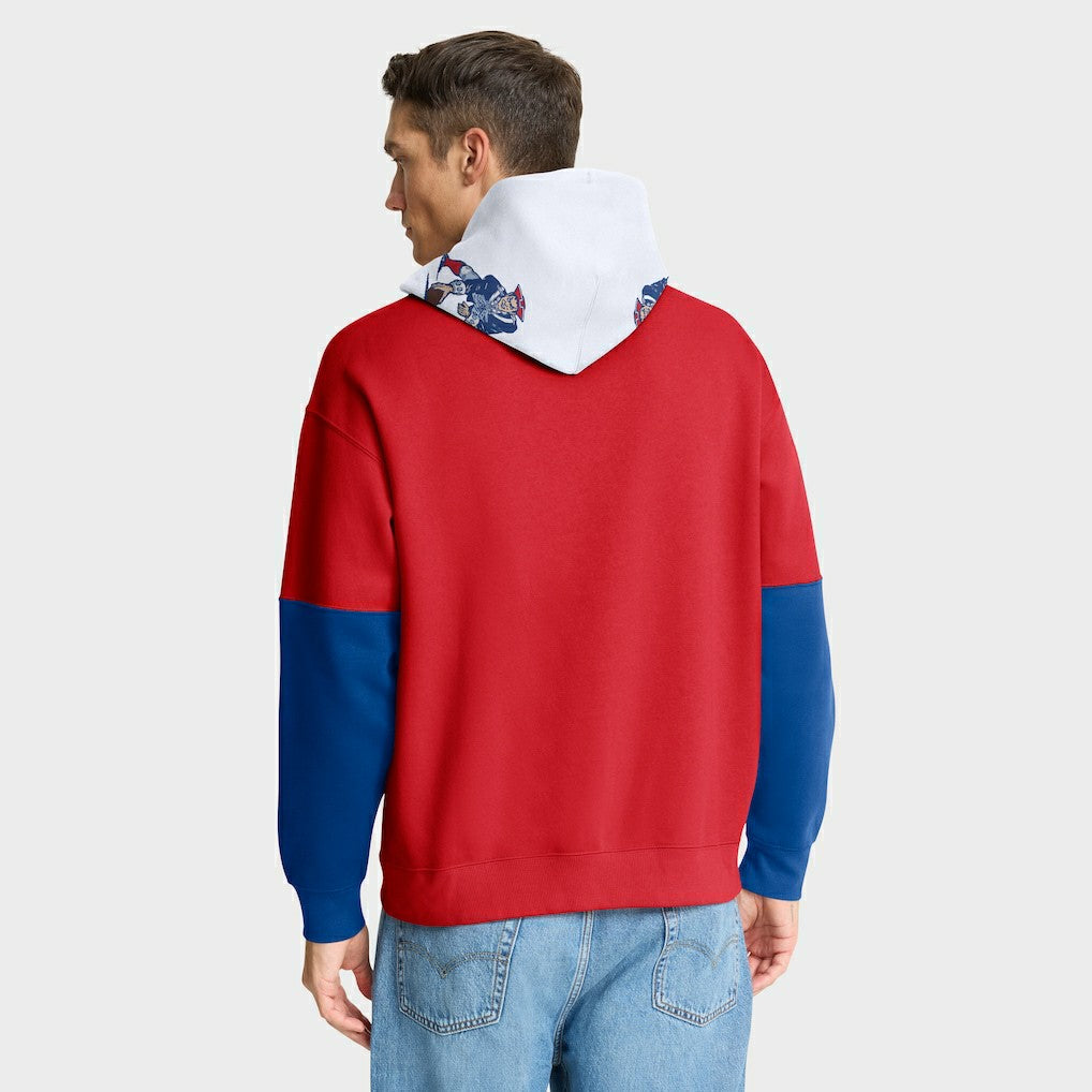 NFL New England Patriots Helmet Retro Pullover Hoodie