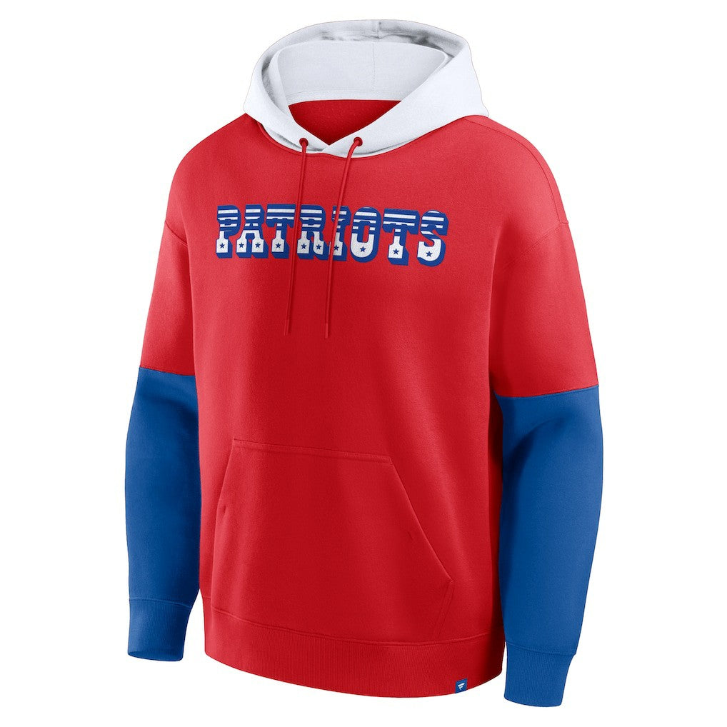 NFL New England Patriots Helmet Retro Pullover Hoodie