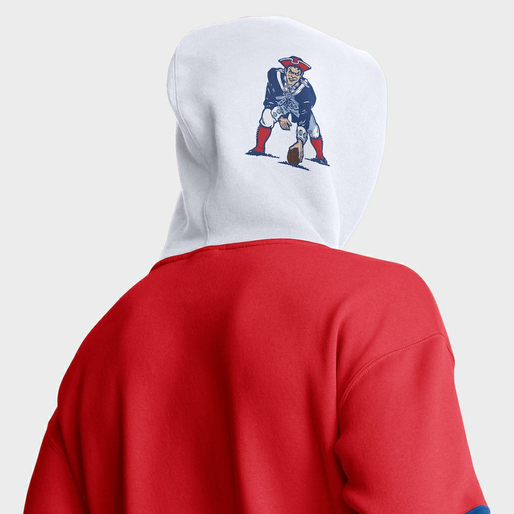 NFL New England Patriots Helmet Retro Pullover Hoodie