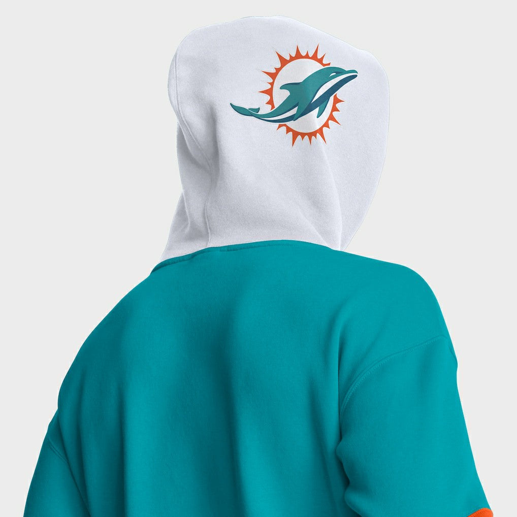 NFL Miami Dolphins Helmet Pullover Hoodie