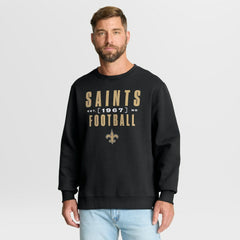 NFL New Orleans Saints Powerful Throw Legacy Pullover Sweatshirt