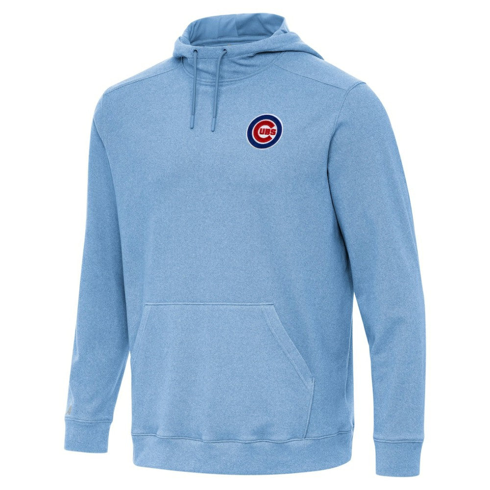 Chicago Cubs Antigua Cloud Pullover Hoodie - Heather Powder Blue