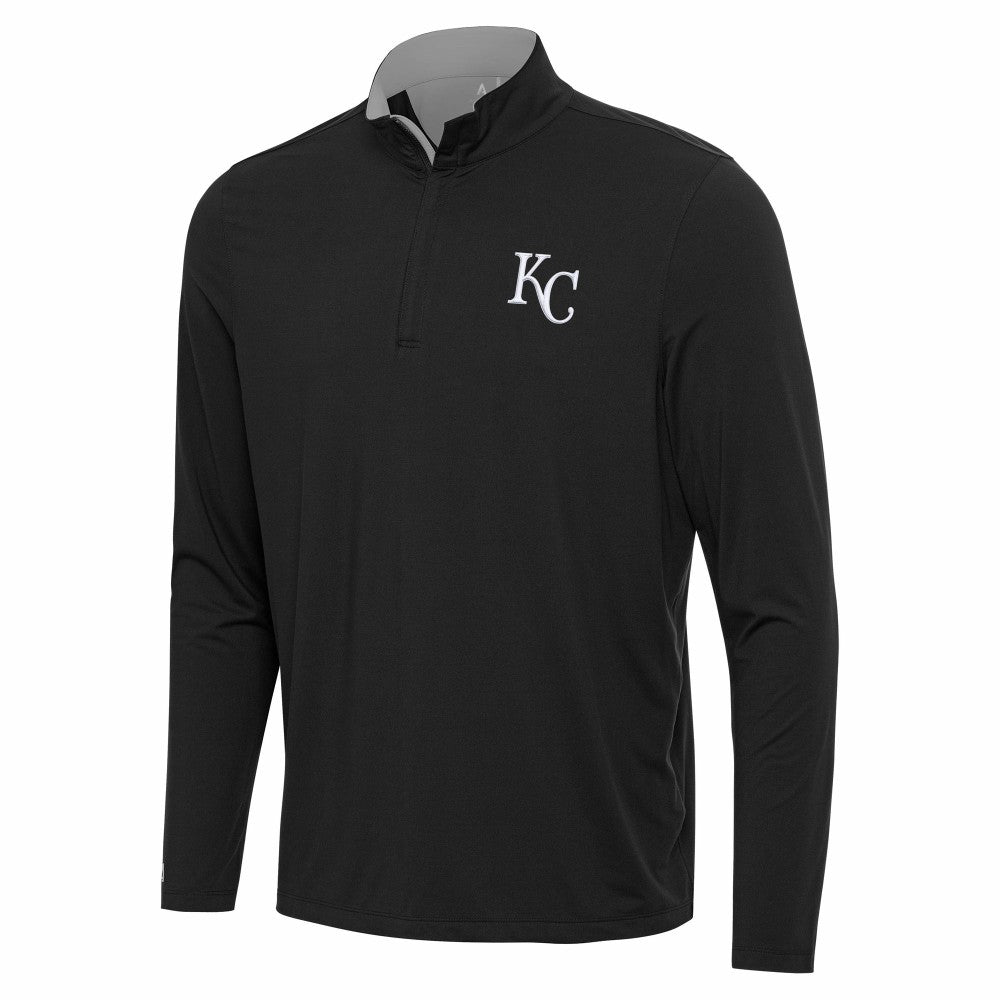 Kansas City Royals Antigua Content Quarter-Zip Top - Black