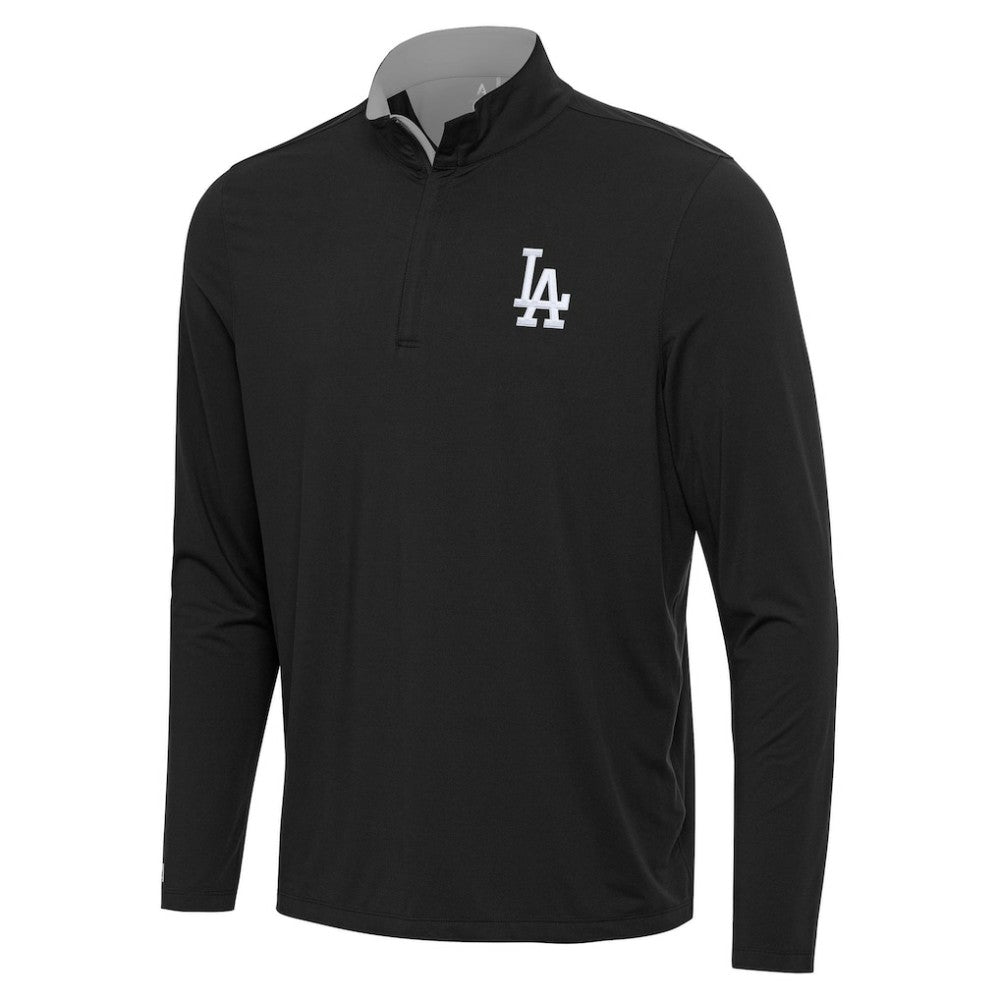 Los Angeles Dodgers Antigua Content Quarter-Zip Top - Black