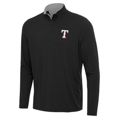 Texas Rangers Antigua Content Quarter-Zip Top - Black