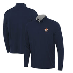 Houston Astros Antigua Content Quarter-Zip Top - Navy