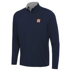 Houston Astros Antigua Content Quarter-Zip Top - Navy