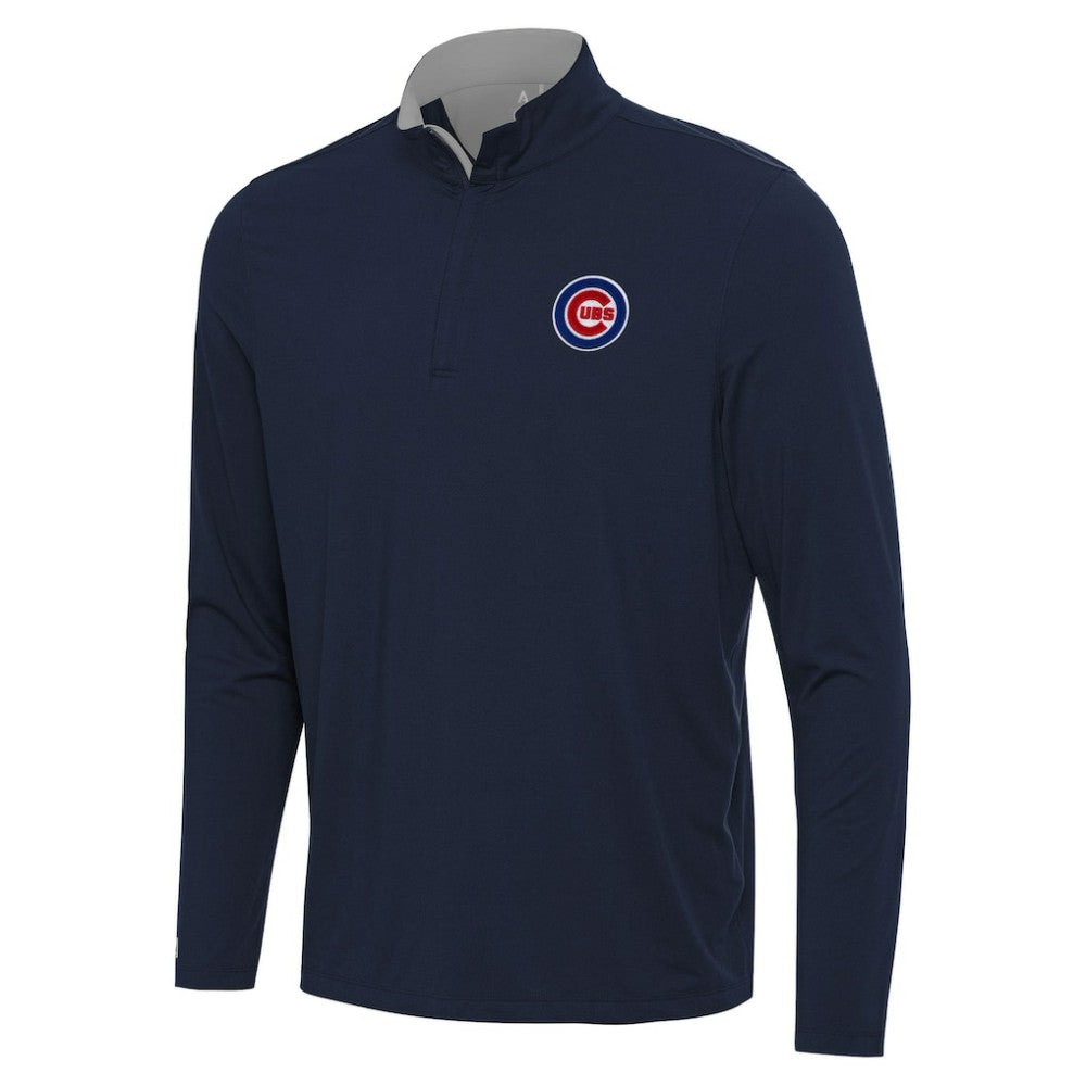 Chicago Cubs Antigua Content Quarter-Zip Top - Navy