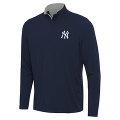 New York Yankees Antigua Content Quarter-Zip Top - Navy