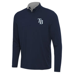 Tampa Bay Rays Antigua Content Quarter-Zip Top - Navy