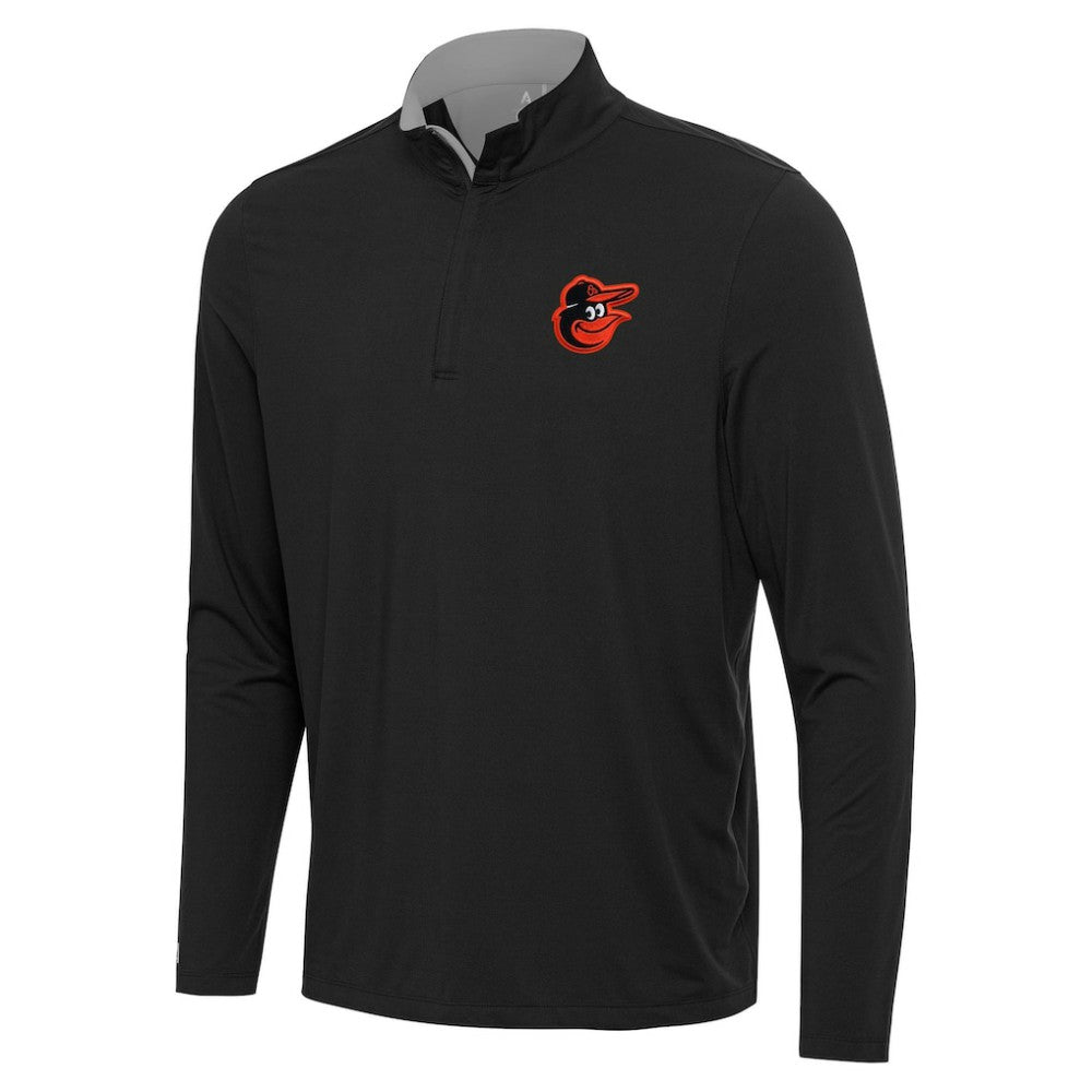 Baltimore Orioles Antigua Content Quarter-Zip Top - Black
