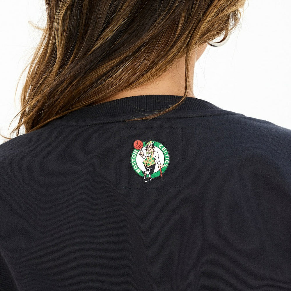 Boston Celtics Terez Women's Gemstone Logo Pullover Sweatshirt - Black for sale