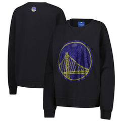 Golden State Warriors Terez Women's Gemstone Logo Pullover Sweatshirt sale - Black outlet