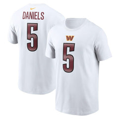 NFL Washington Commanders Jayden Daniels  Name & Number T-Shirt