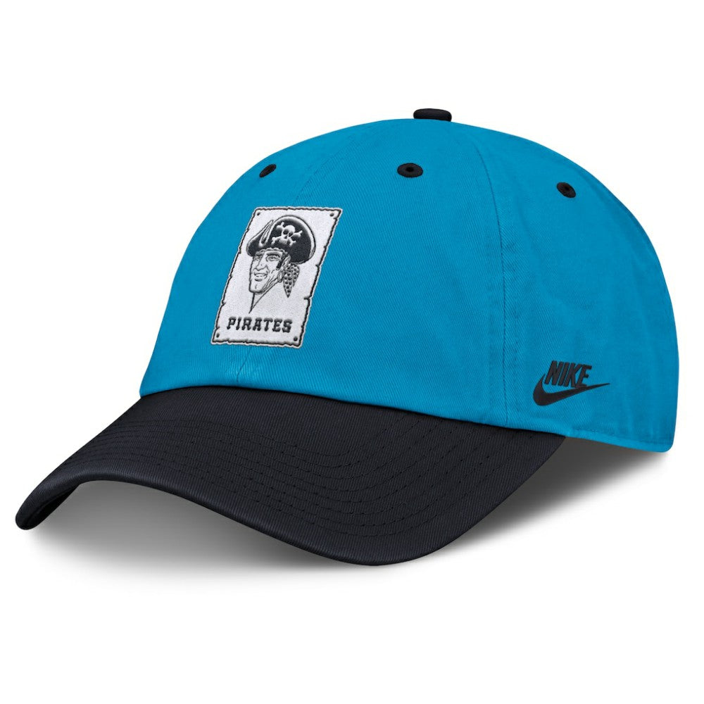 Pittsburgh Pirates Neon 90s Club Adjustable Hat - Blue/Navy | Nike