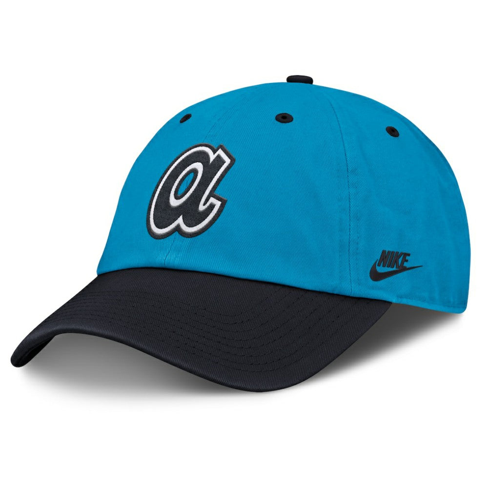 Atlanta Braves Neon 90s Club Adjustable Hat - Blue/Navy | Nike
