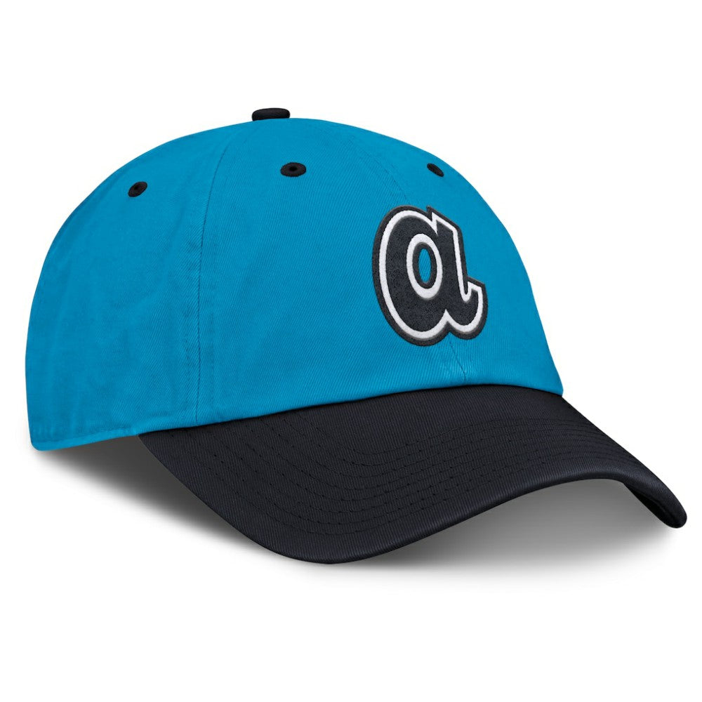 Atlanta Braves Neon 90s Club Adjustable Hat - Blue/Navy | Nike