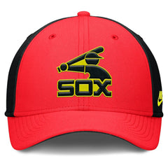 Chicago White Sox Neon 90s Rise SwooshFlex Hat - Crimson/Black | Nike