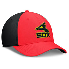 Chicago White Sox Neon 90s Rise SwooshFlex Hat - Crimson/Black | Nike