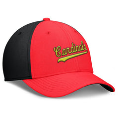 St. Louis Cardinals Neon 90s Rise SwooshFlex Hat - Crimson/Black | Nike