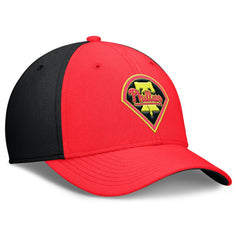 Philadelphia Phillies Neon 90s Rise SwooshFlex Hat - Crimson/Black | Nike