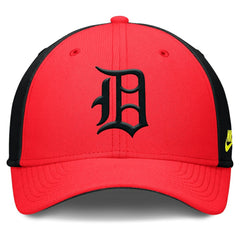 Detroit Tigers Neon 90s Rise SwooshFlex Hat - Crimson/Black | Nike