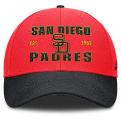 San Diego Padres Neon 90s Rise Adjustable Hat - Crimson/Black | Nike