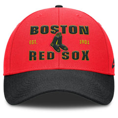 Boston Red Sox Neon 90s Rise Adjustable Hat - Crimson/Black | Nike