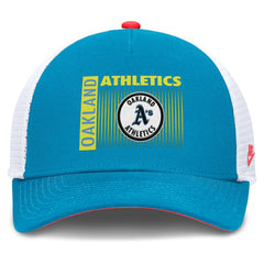 Athletics Neon 90s Rise Structured Performance Adjustable Trucker Hat - Teal | Nike