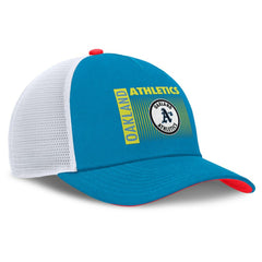 Athletics Neon 90s Rise Structured Performance Adjustable Trucker Hat - Teal | Nike