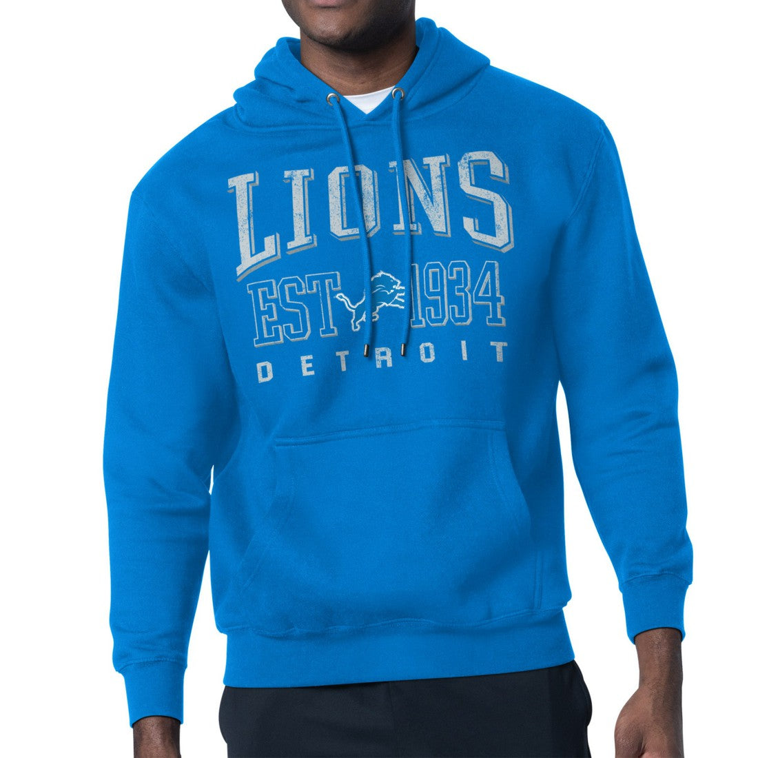 NFL Detroit Lions Starter Retro Team Logo Pullover Hoodie