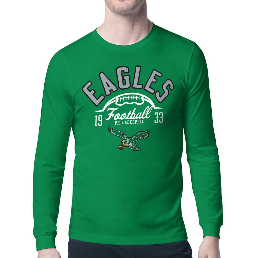 NFL Philadelphia Eagles Starter Half Ball Retro Logo Long Sleeve T-Shirt