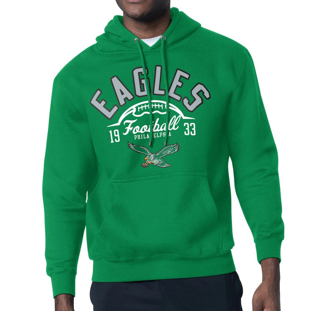 NFL Philadelphia Eagles Starter Half Ball Retro Logo Pullover Hoodie
