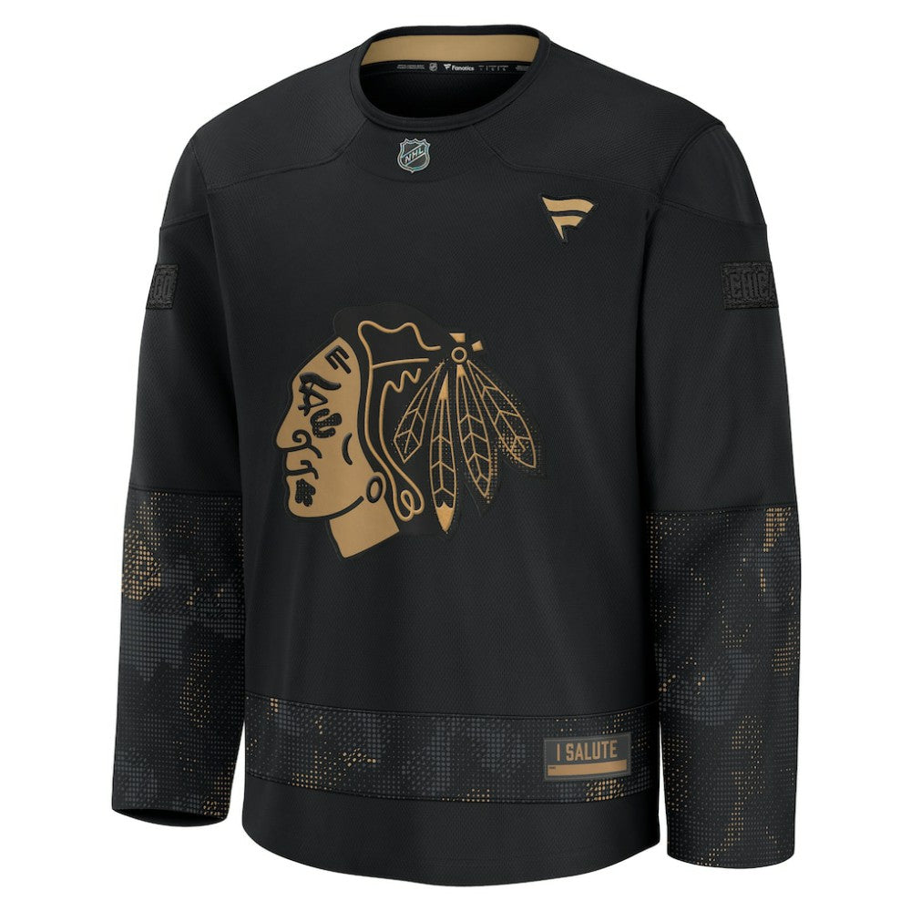 Chicago Blackhawks Fanatics 2024 Military Appreciation Practice Jersey